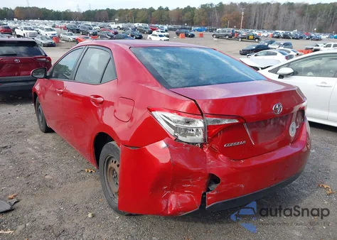 2015 Toyota Corolla Le from USA, damaged, VIN 2T1BURHE0FC424942